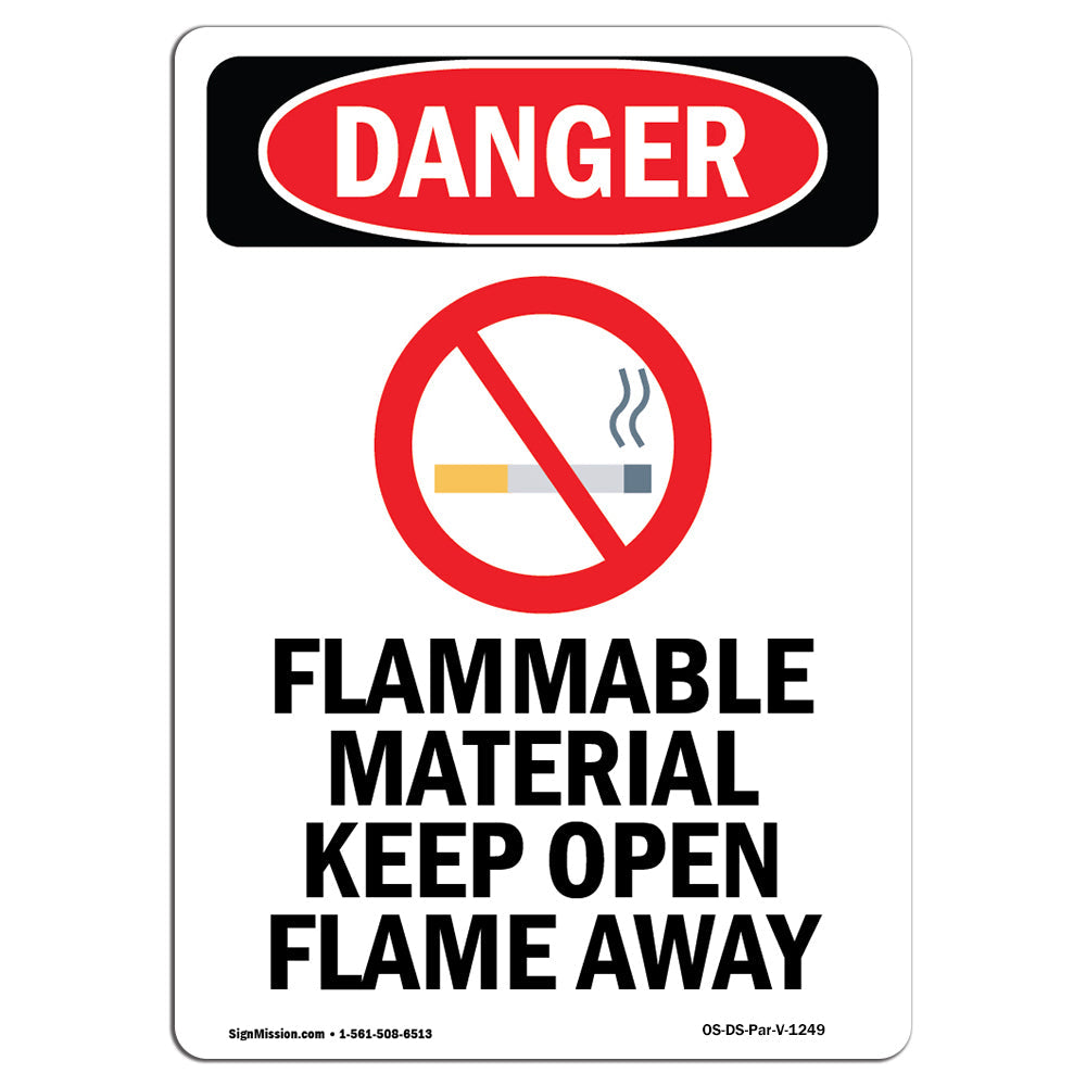 Flammable Material Keep Open Flame Away