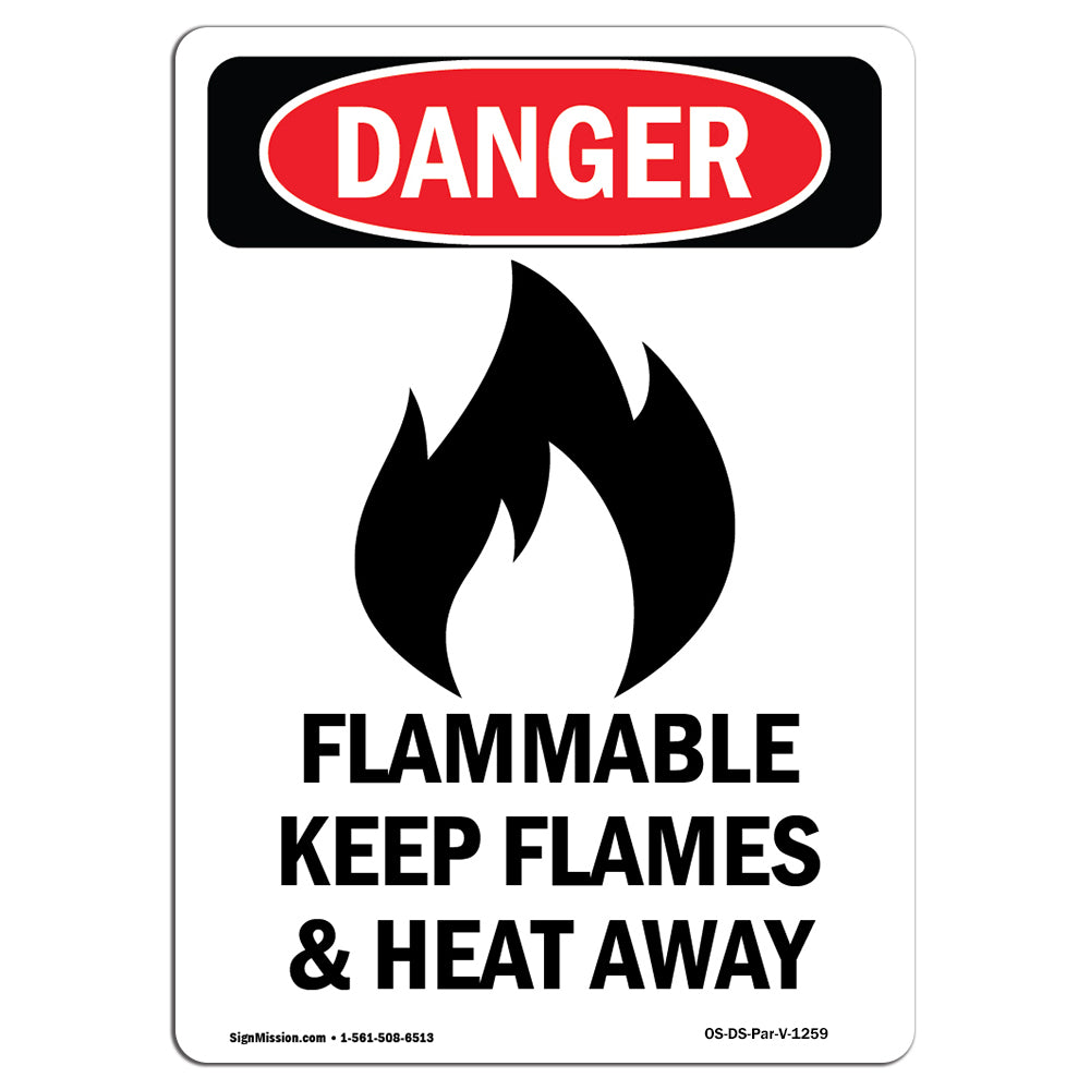 Flammable Keep Flames And Heat Away