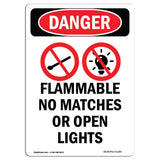 Flammable No Matches Or Open Lights