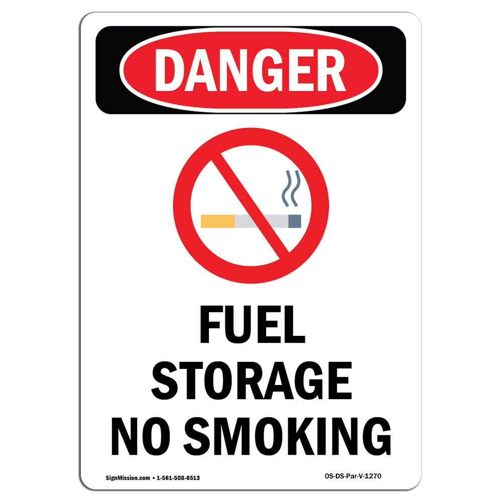 Fuel Storage No Smoking