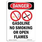 Gasoline No Smoking Or Open Flames