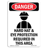 Hard Hat Eye Protection Required