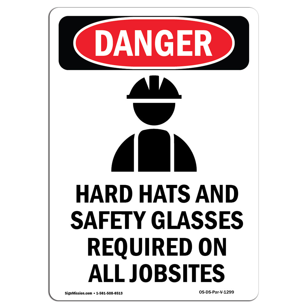 Hard Hats Safety Glasses Required Jobsites