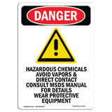 Hazardous Chemicals Avoid Vapors Contact