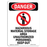 Hazardous Material Storage Area Keep Out