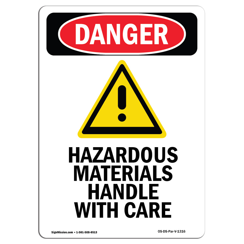 Hazardous Materials Handle With Care