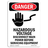 Hazardous Voltage Disconnect Main Power