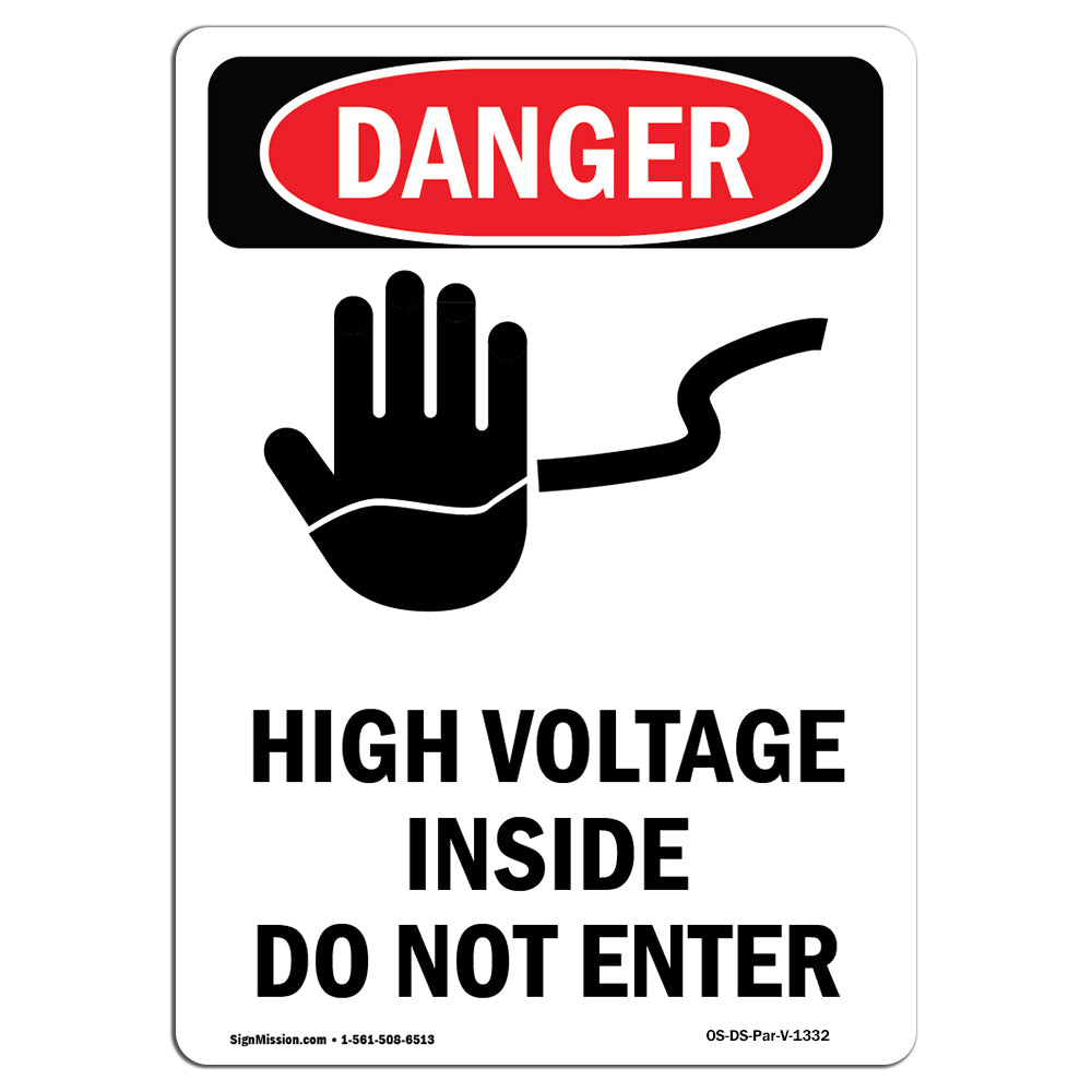 High Voltage Inside Do Not Enter