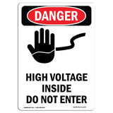 High Voltage Inside Do Not Enter