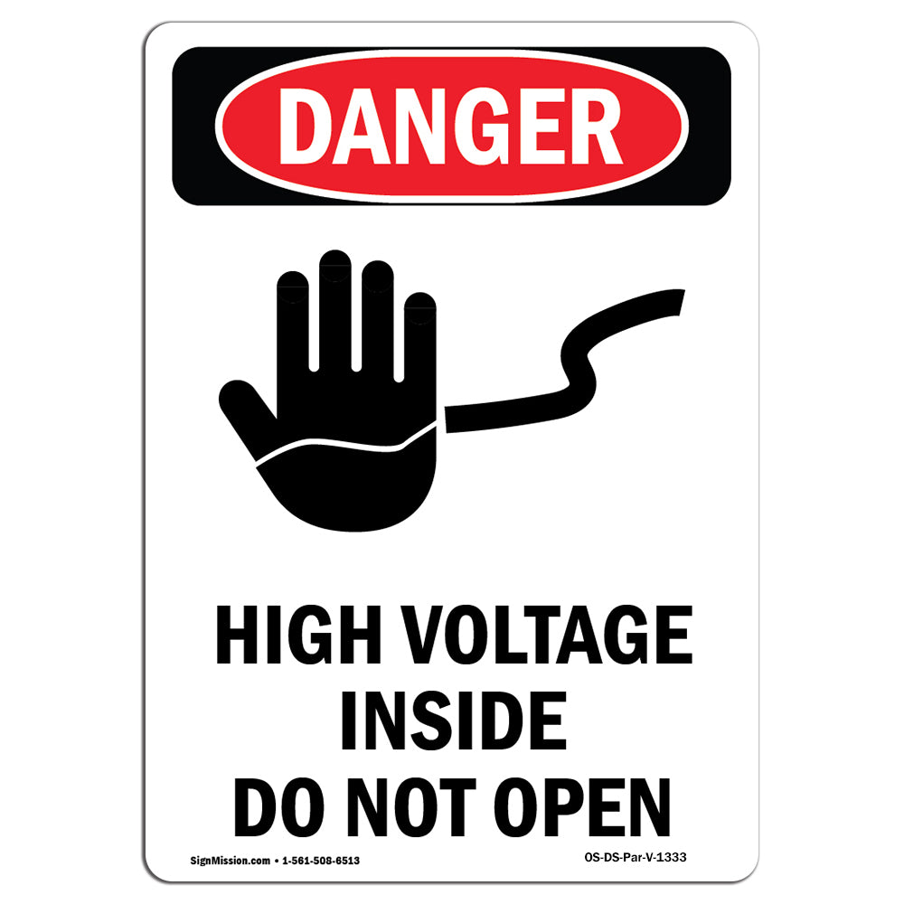 High Voltage Inside Do Not Open