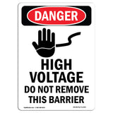 High Voltage Do Not Remove This Barrier