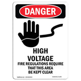 High Voltage Require Area Kept Clear