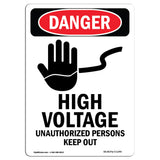 High Voltage Unauthorized Persons Keep Out
