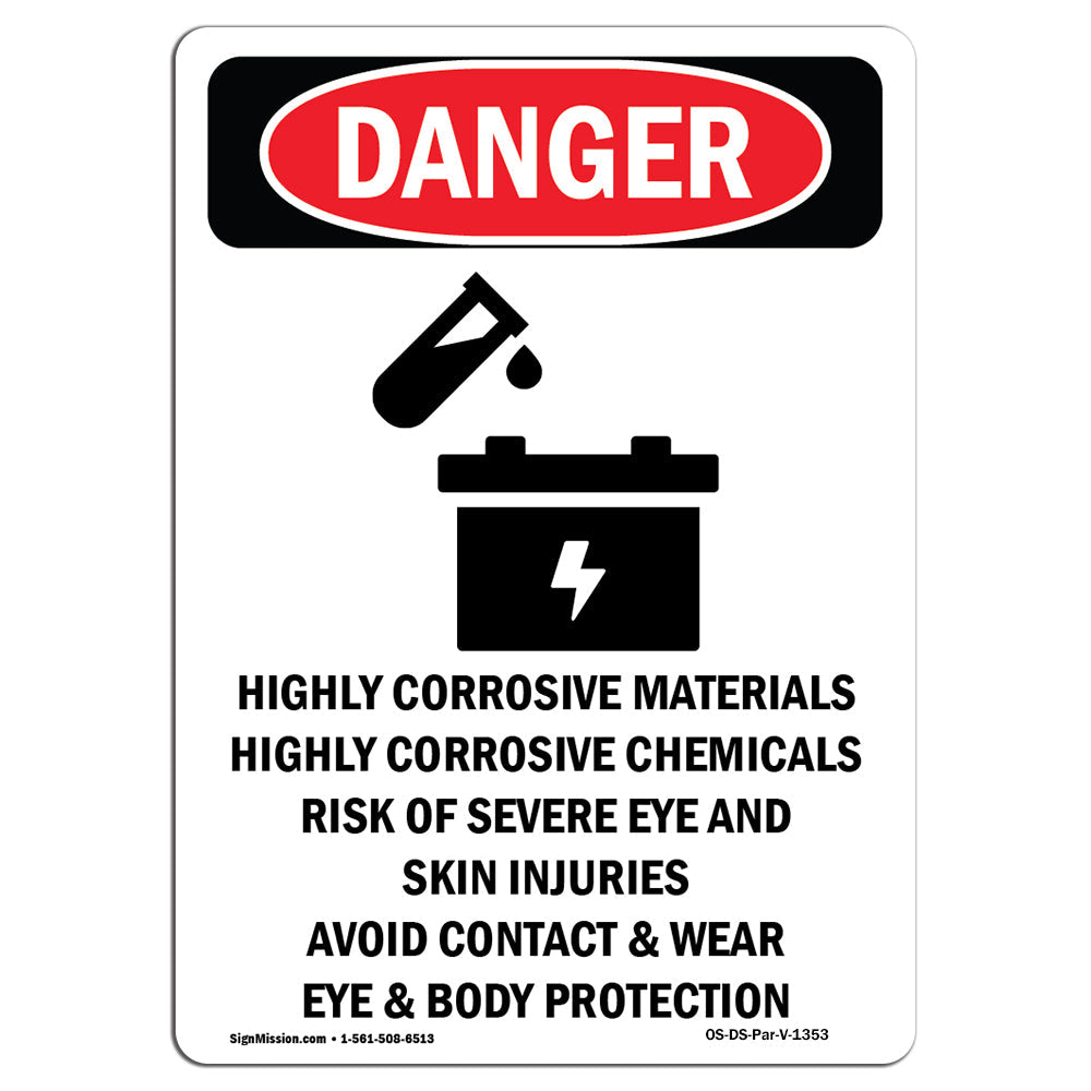 Highly Corrosive Materials Chemicals