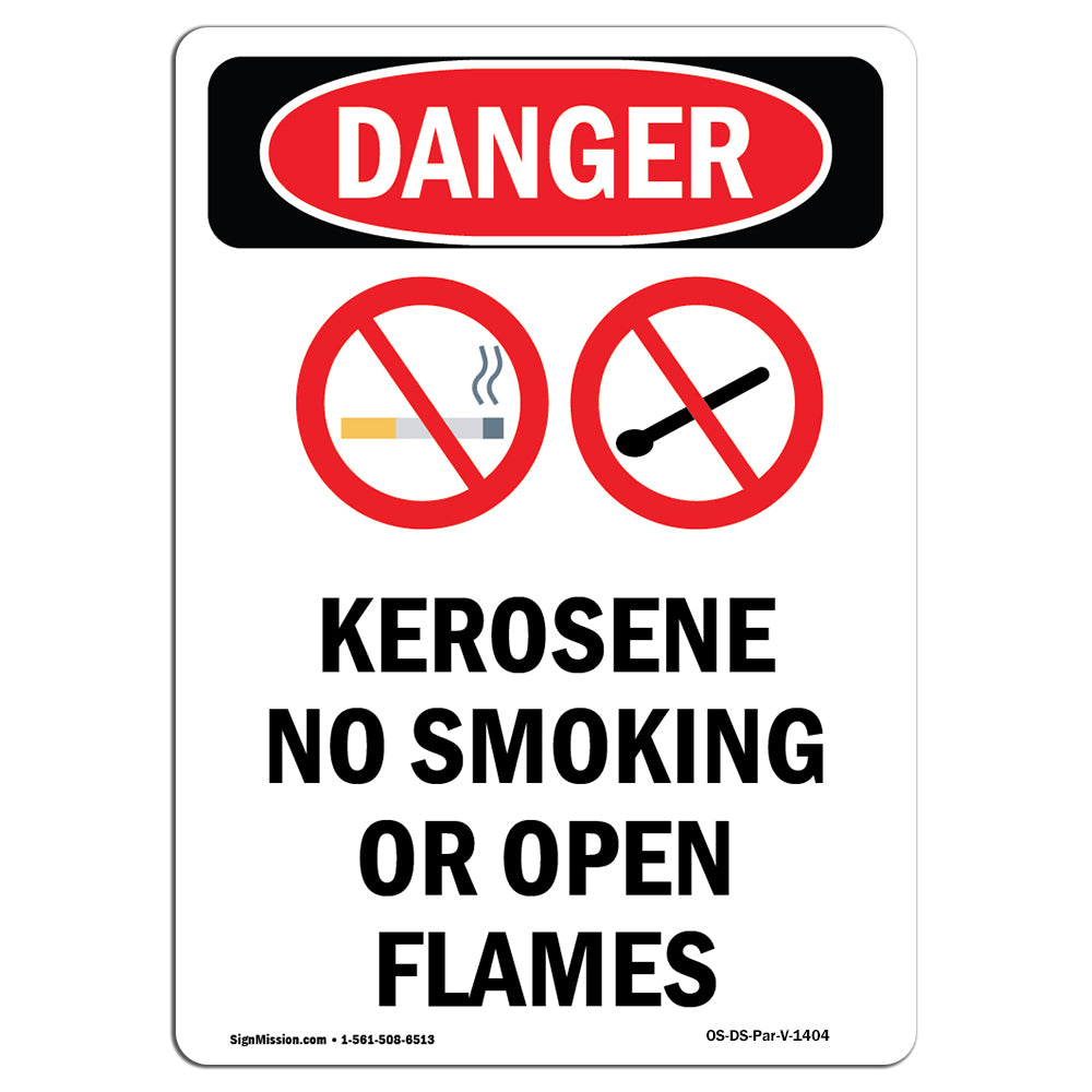 Kerosene No Smoking Or Open Flames