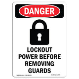 Lockout Power Before Removing Guards