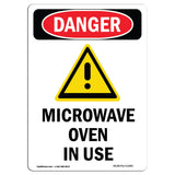 Microwave Oven In Use
