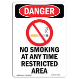 No Smoking At Any Time Restricted Area