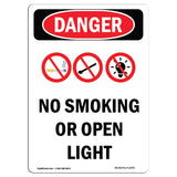 No Smoking Or Open Lights