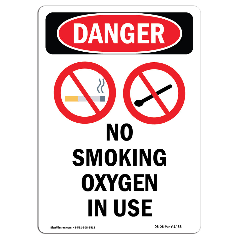 No Smoking Oxygen In Use
