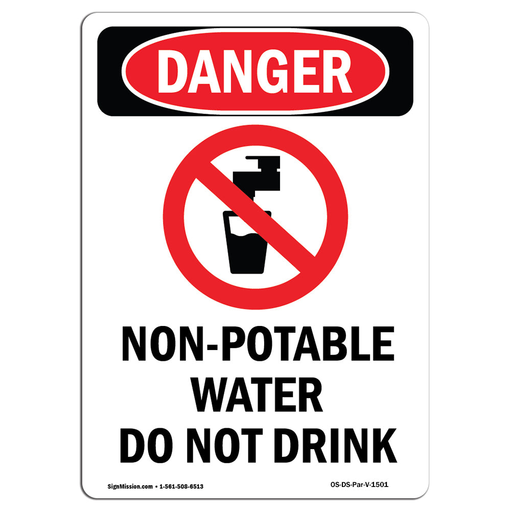 Non-Potable Water Do Not Drink