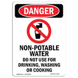 Non-Potable Water Do Not Use For Drinking