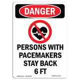 Persons With Pacemakers Stay Back 6 Ft