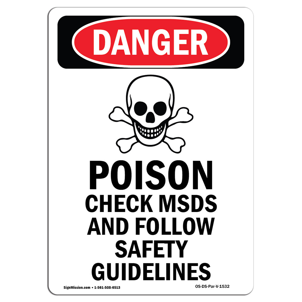 Poison Check MSDS Follow Safety Guidelines