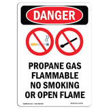 Propane Gas Flammable No Smoking