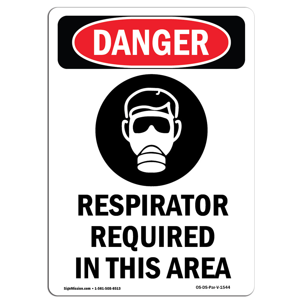 Respirator Required In This Area