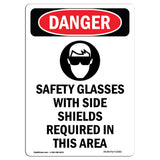 Safety Glasses With Side Shields Required