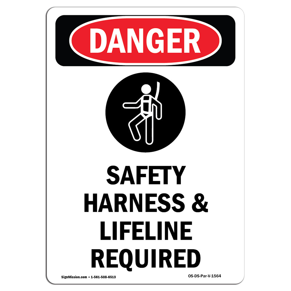 Safety Harness And Lifeline Required