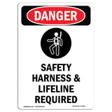 Safety Harness And Lifeline Required