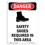 Safety Shoes Required Area Symbol