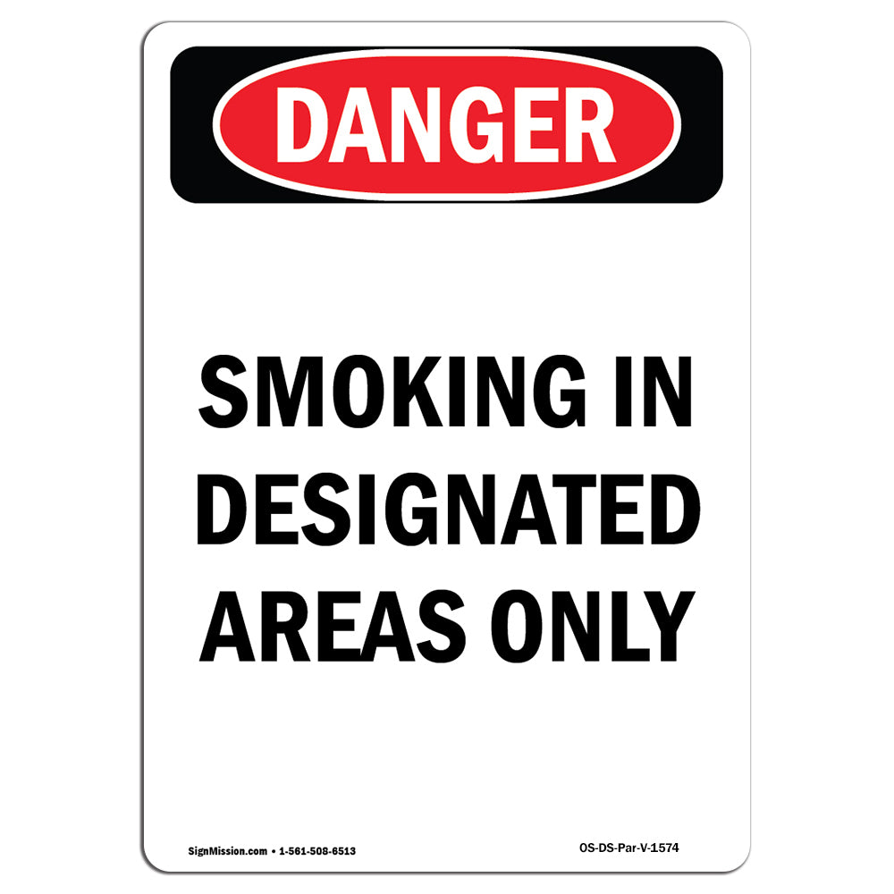 Smoking In Designated Areas Only