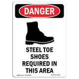 Steel Toe Shoes Required In This Area