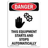 Equipment Starts And Stops Automatically