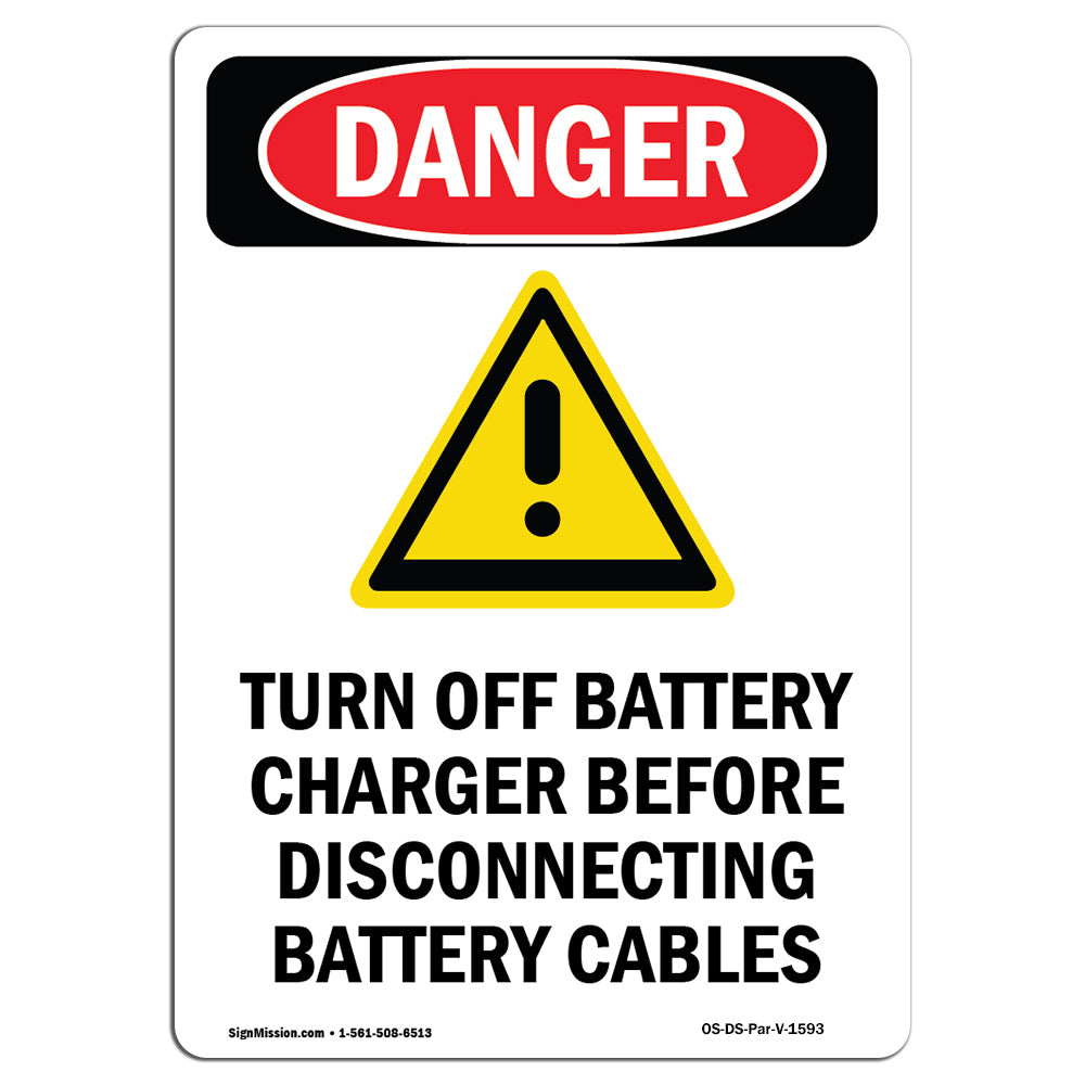 Turn Off Charger Before Disconnecting Cables