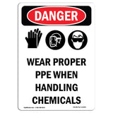 Wear Proper PPE When Handling Chemicals