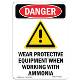 Wear Protective Equipment With Ammonia
