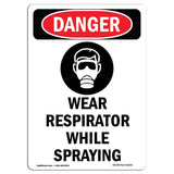 Wear Respirator While Spraying