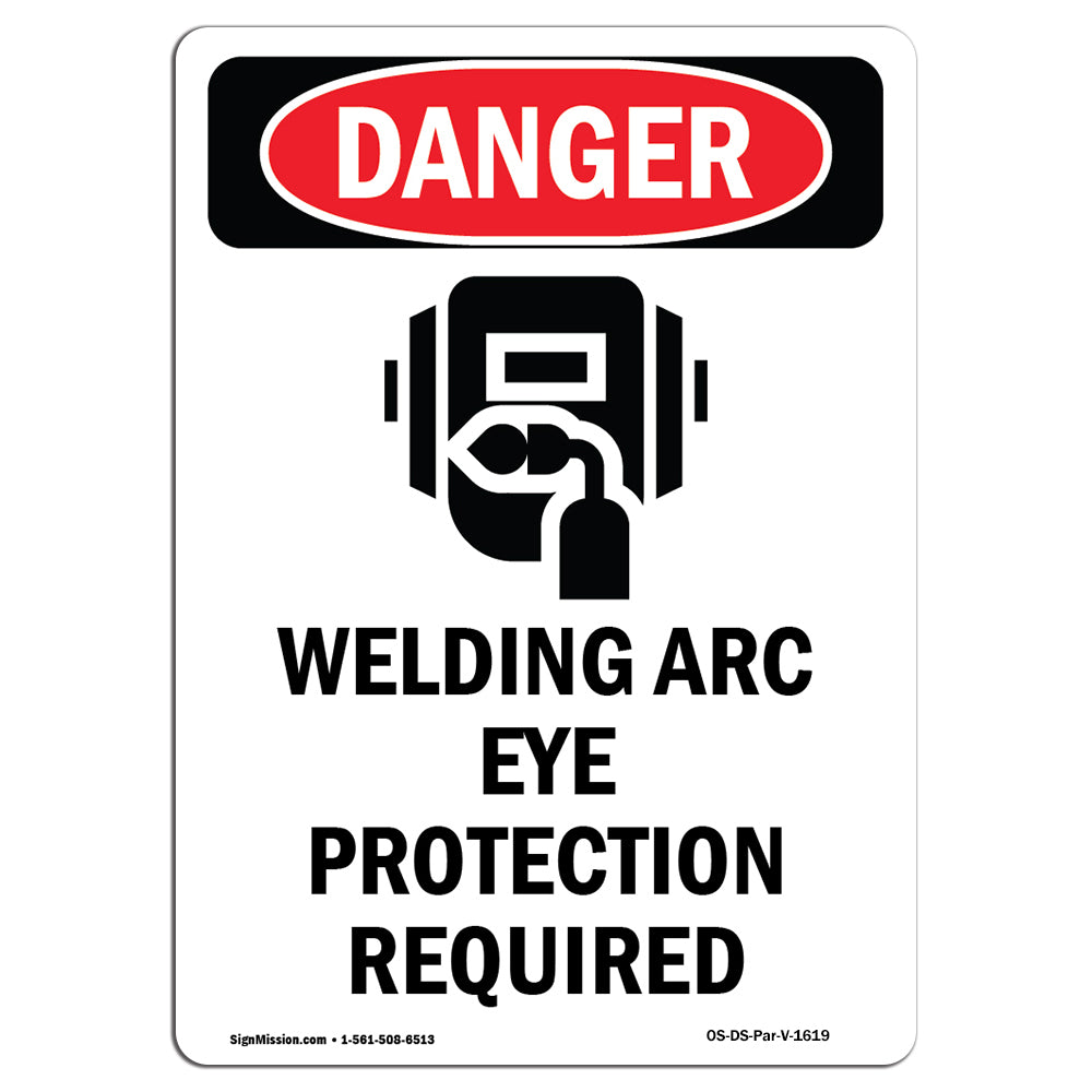 Welding Arc Eye Protection Required