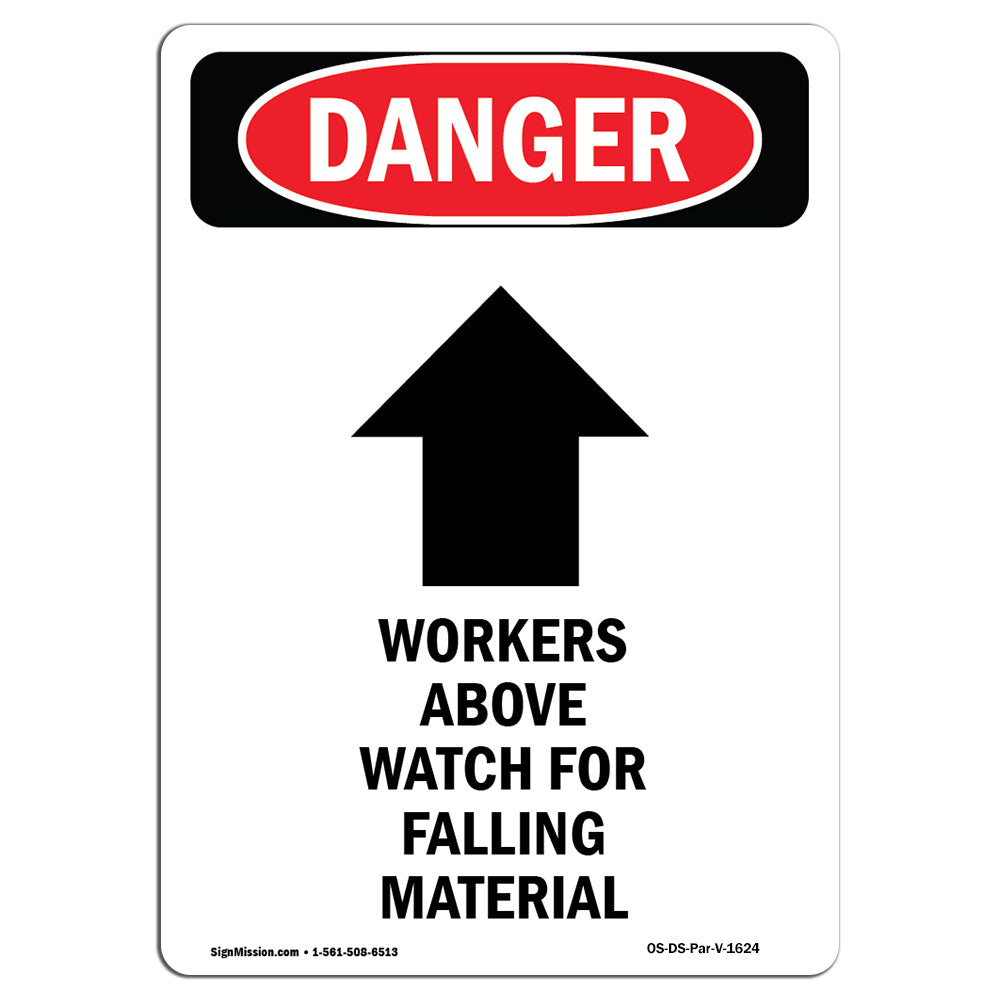 Workers Above Watch For Falling Material