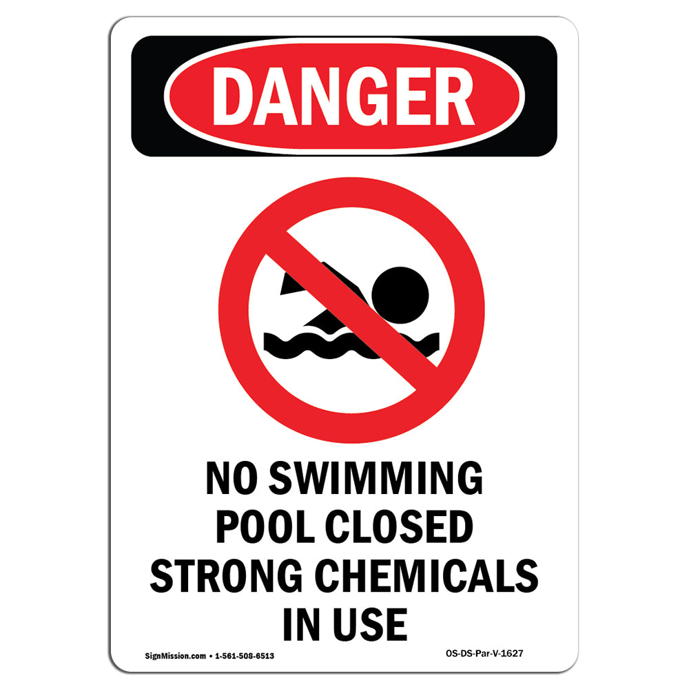 No Swimming Pool Closed Chemicals In Use
