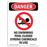 No Swimming Pool Closed Chemicals In Use