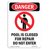 Pool Is Closed For Repair Do Not Enter