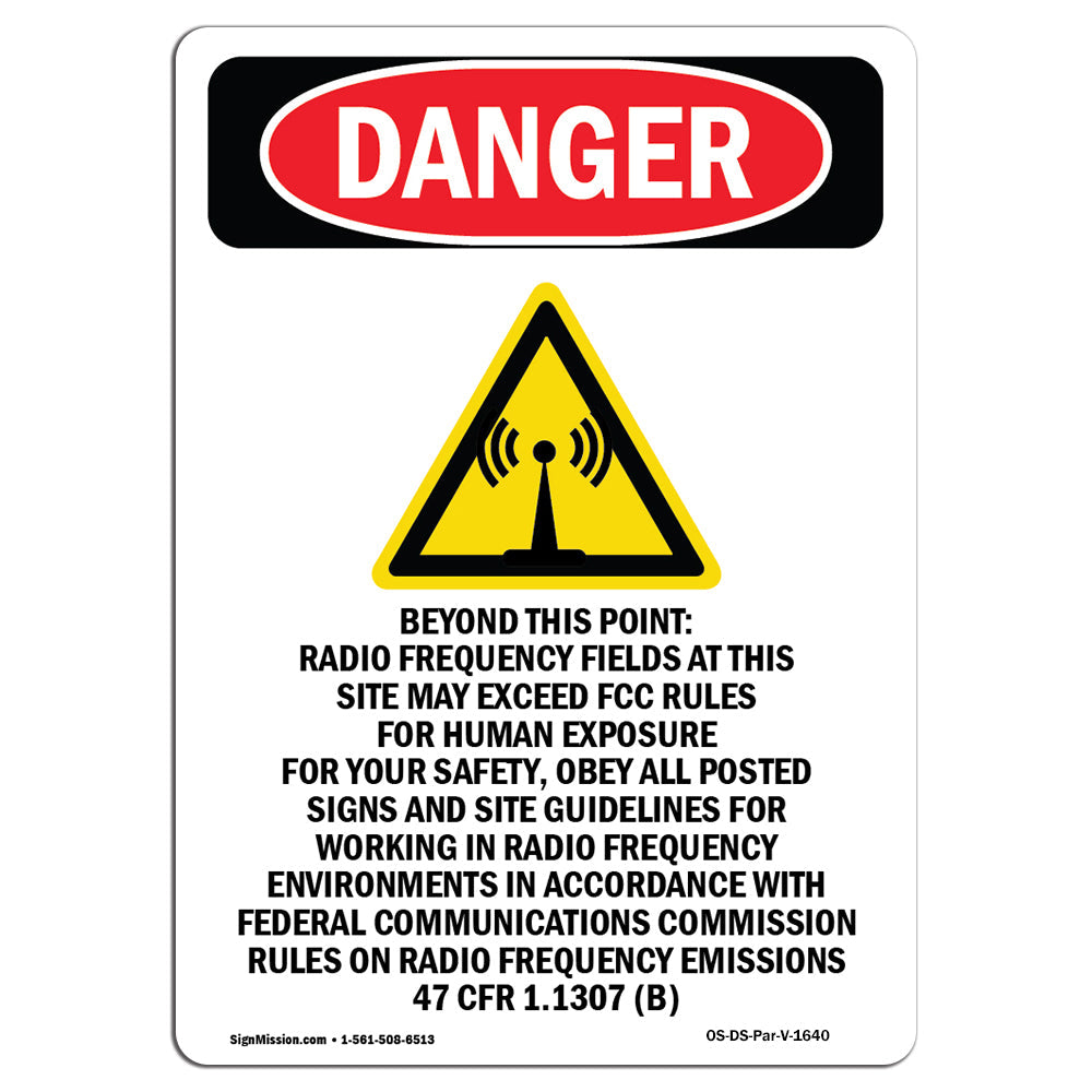 Beyond This Point Radio Frequency Fields