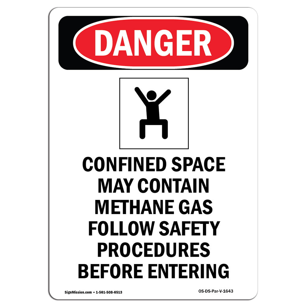 Confined Space May Contain Methane Gas