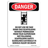 Do Not Use Or Take Down This Scaffolding