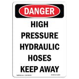 High Pressure Hydraulic Hoses Keep Away